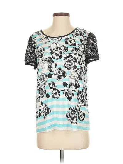Pre-owned Kensie Short Sleeve T-shirt In Teal