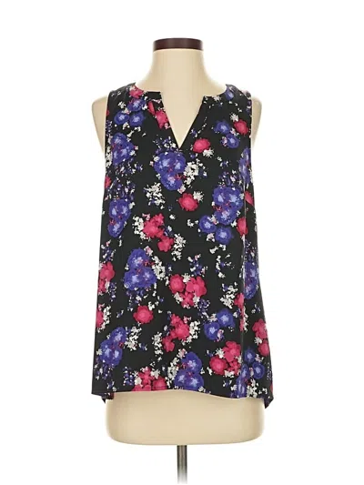 Pre-owned Kensie Sleeveless Blouse In Black