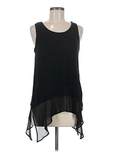 Pre-owned Kensie Sleeveless Blouse In Black