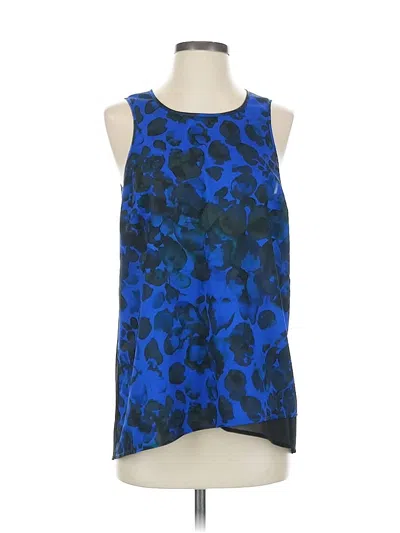 Pre-owned Kensie Sleeveless Blouse In Blue