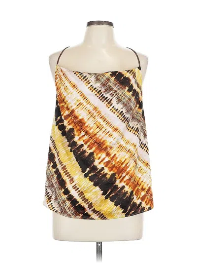 Pre-owned Kensie Sleeveless Blouse In Gold