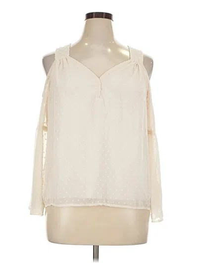 Pre-owned Kensie Sleeveless Blouse In Ivory
