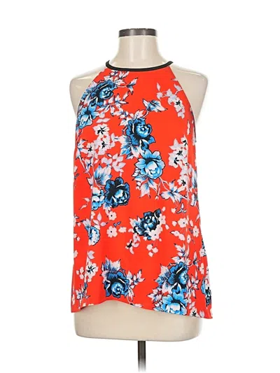 Pre-owned Kensie Sleeveless Blouse In Red