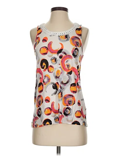 Pre-owned Kensie Sleeveless Blouse In Silver