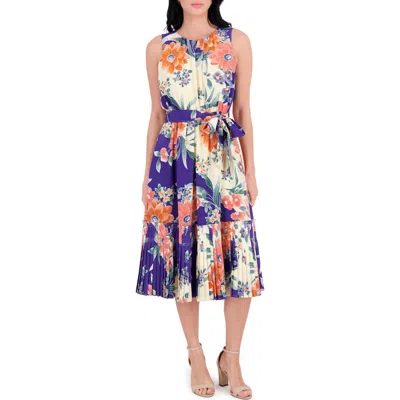 Kensie Sleeveless Print Midi Dress