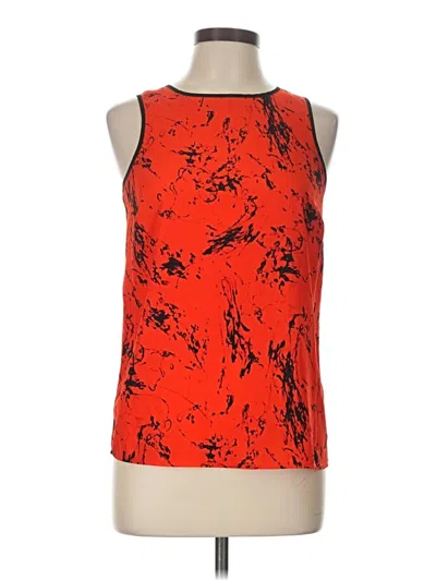 Pre-owned Kensie Sleeveless Top Orange Halter Neckline Tops