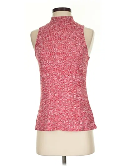 Pre-owned Kensie Sleeveless Top Red Turtleneck Tops