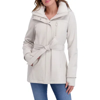 KENSIE KENSIE SOFTSHELL BELTED JACKET