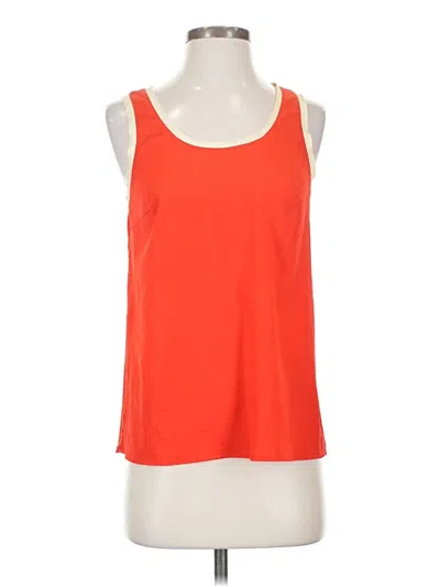 Pre-owned Kensie Tank Top Orange Halter Neckline Tops