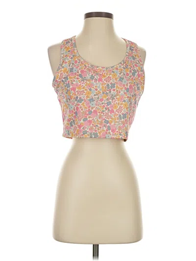 Pre-owned Kensie Tank Top Pink Strapless Neckline Tops