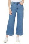 Kensie The Crop Wide Leg Jeans In Blue