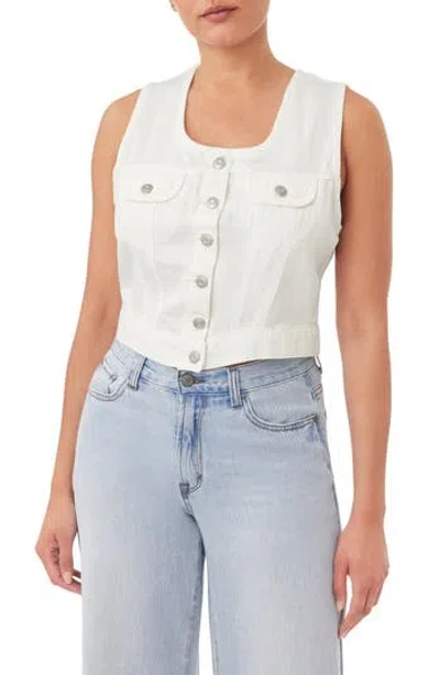 Kensie The Drapey Vest In White