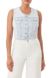 Kensie The Drapey Vest In Blue