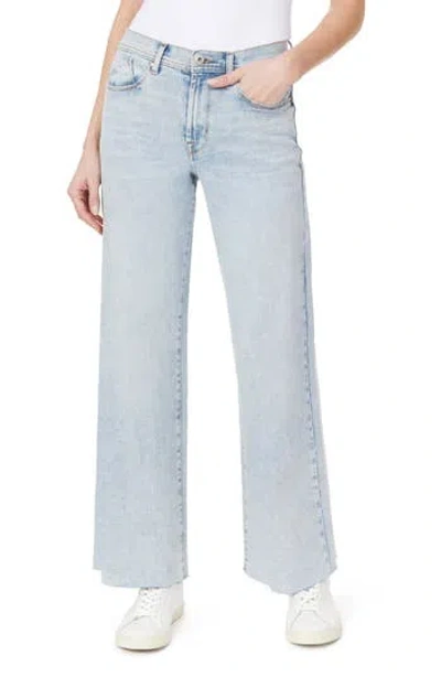 Kensie The Kaya High Rise Wide Leg Jeans In Blue