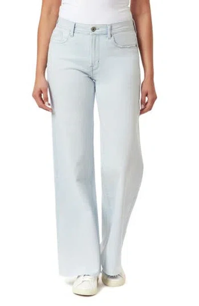 Kensie The Kaya High Rise Wide Leg Jeans In White