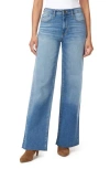 Kensie The Kaya High Rise Wide Leg Jeans In Portland W/dest