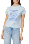 Kensie The Skimming Graphic T-shirt In Gray