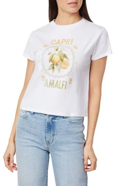 Kensie The Skimming Graphic T-shirt In White