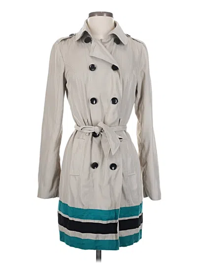 Pre-owned Kensie Trenchcoat In Gray