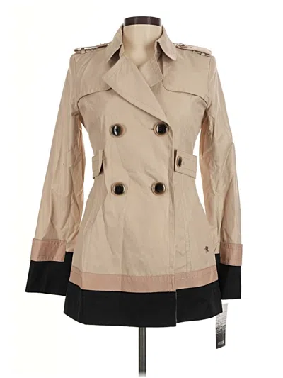 Pre-owned Kensie Trenchcoat In Tan