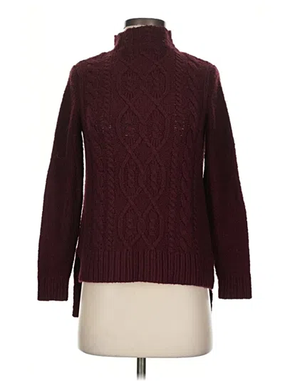 Pre-owned Kensie Turtleneck Sweater In Burgundy