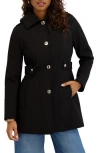 Kensie Water Resistant Soft Shell Jacket In Black
