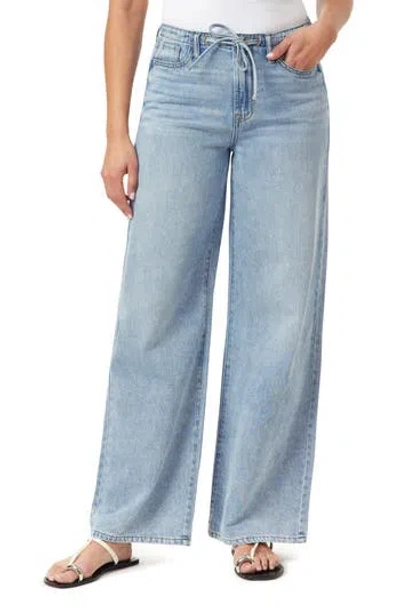 Kensie Wide Leg Jeans In Blue