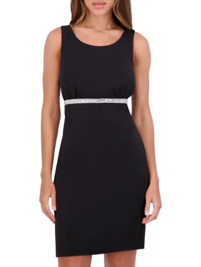 KENSIE WOMEN'S BACKLESS BOW MINI SHEATH DRESS