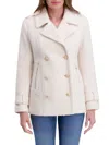 Kensie Women's Bouclé Wool-blend Peacoat In White