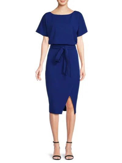 Kensie Women's Dolman Sleeve Knee-length Dress In Cobalt