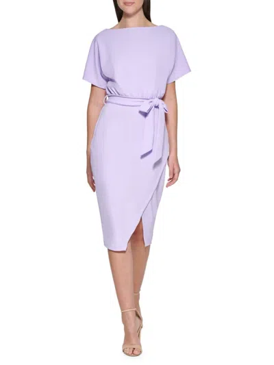 Kensie Women's Dolman Sleeve Knee-length Dress In Hot Pink