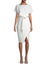 Kensie Women's Dolman Sleeve Knee-length Dress In Ivory