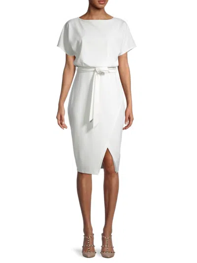 Kensie Women's Dolman Sleeve Knee-length Dress In Ivory