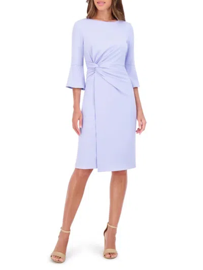 Kensie Women's Knot Front Sheath Midi Dress