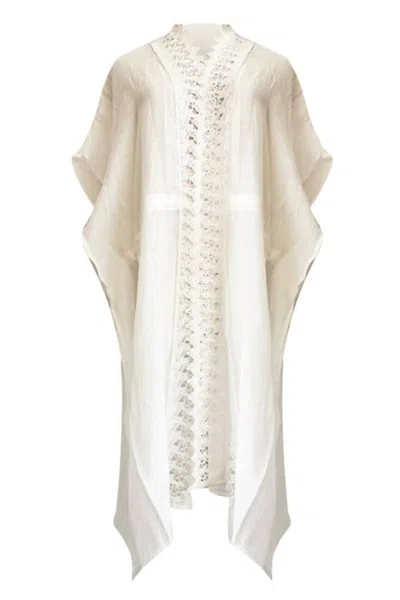 Kensie Women's Lace Cover Up In White