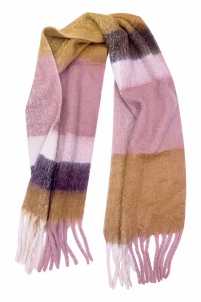 Kensie Women's Scarf With Fringe In Multi Stripe