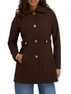 Kensie Water Resistant Soft Shell Jacket In Brown