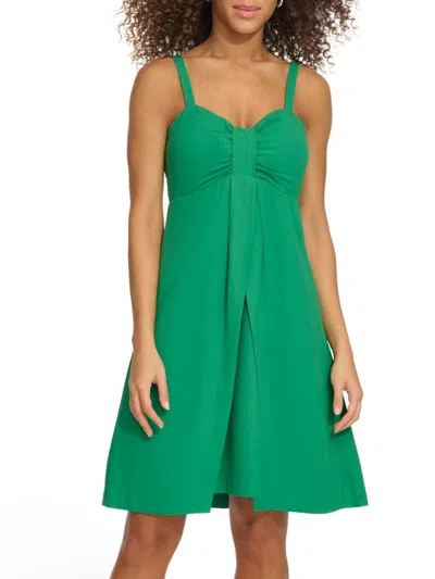 Kensie Women's Solid A-line Minidress