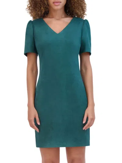 Kensie Women's Solid Pencil Minidress In Green