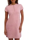 Kensie Women's Sueded Scuba Shift Dress In Pink