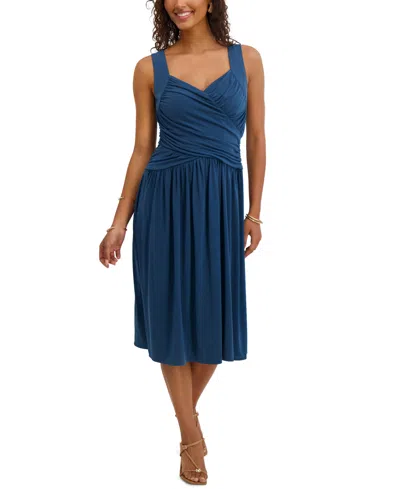 Kensie Women's Sweetheart A-line Dress In Blue