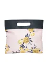 Kensie Women's Top Handle Canvas Clutch Purse In Golden Rose In Multi