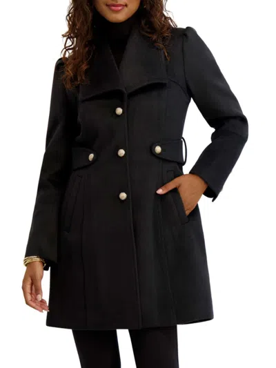 KENSIE WOMEN'S WOOL-BLEND WALKER COAT