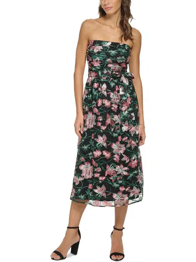 Kensie Womens Evening Knee-length Cocktail And Party Dress In Multi