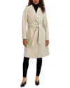 Kensie Wrap Coat In Neutral