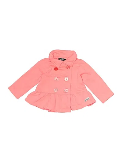 Pre-owned Kensiegirl Babies' 3/4 Sleeve Top Pink Ruffles Neckline Tops