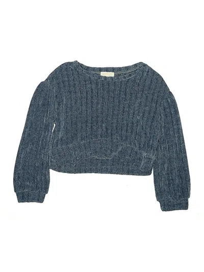 Pre-owned Kensiegirl Kids' Pullover Sweater In Blue