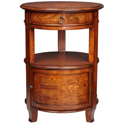 Kensington Hill Rylie 20" Wide Walnut Finish Small Round Accent Table