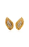 Kentshire Boucheron 18k Yellow Gold Diamond Clip-on Earrings