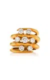 KENTSHIRE ESTATE 18K YELLOW GOLD DIAMOND RING